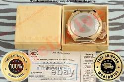 Gold plated Russian USSR vintage Ex Rare wrist watch Raketa Polar star NOS! 2609
