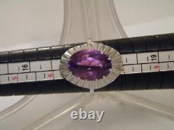 Lovely Vintage Russian Sterling Silver 925 Alexandrite Ring Jewelry USSR Size 7