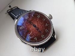 Marriage Molniya Molnija Red Dial Soviet Russian USSR Watch Mechanical Wrist