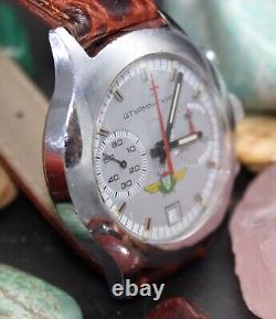 NOS POLJOT 31659 Chronograph STURMANSKIE PILOT USSR Soviet Vintage Russian Watch