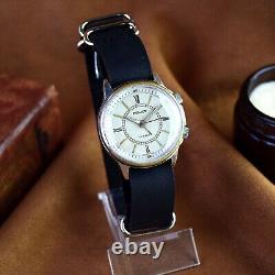 POLJOT Alarm Soviet Watch Signal Vintage Russian USSR Mechanical Wristwatch