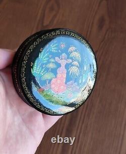 Palekh 1973 Russian Lacquer box Lost in the Woods author work ussr art vintage