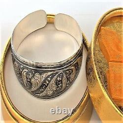 Soviet Vintage Russian Niello Bracelet Kubachi Sterling Silver 875 Jewelry USSR