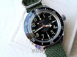 Soviet russian Vostok USSR amphibian divers watch, cal. 2409, 1980's