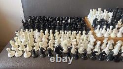 Soviet vintage plastic chess USSR Russian Wood Board chess mega lot rare