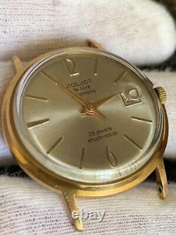 USSR Soviet Vintage Russian Watch Poljot De Luxe Mechanical Gold Plated Wrist AU