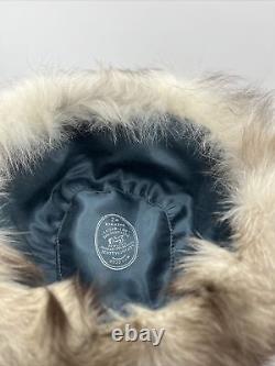 USSR Ushanka Russian Sable Natural Fur Hat Beret Vintage 1977 Mint Condition