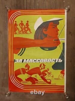 Ussr Russian Communist Vintage Sport Art Poster Set