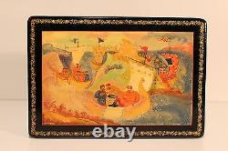 VINTAGE RARE BEAUTIFUL USSR RUSSIA HAND PAINTING LACQUER JEWELRY BOX Mstera