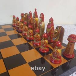 Vintage Chess KURSK Russian Carbolite Warriors RARE Set Old USSR 4040 #C521