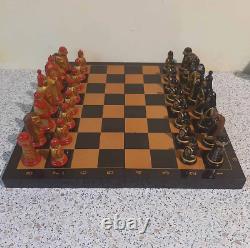 Vintage Chess KURSK Russian Carbolite Warriors RARE Set Old USSR 4040 #C521