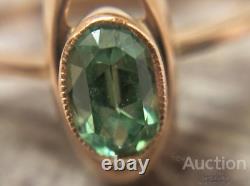 Vintage Gold 583 14K Ring Demantoid Rare Women's Jewelry Lviv Russian Old USSR