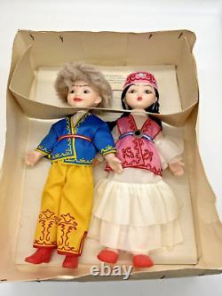 Vintage Leningrad USSR Russian Ukraine Doll Bride and Groom