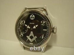 Vintage Molniya Watch Mechanical Wrist Masonic Eye Russian Molnja Rare 3602 20th