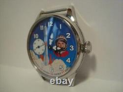 Vintage Molniya Watch Mechanical Wrist Yuri Gagarin Russian Space Molnja Rare 20