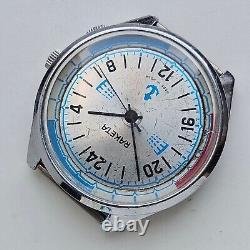 Vintage RAKETA 24 HOURS POLAR ANTARCTIC USSR Russian SOVIET Wristwatch 2623H