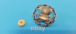 Vintage Rare Russian USSR Diver Chain Link Badge Pin Military Insignia