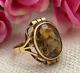 Vintage Ring Gold 585 14k Citrine Women's Jewelry Russian Soviet Ussr Rare Old