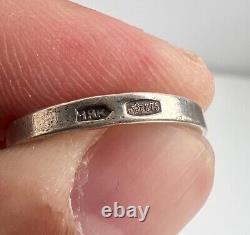 Vintage Russian Soviet Sterling Silver 875 Ring AMBER USSR, Women's Jewelry 8.5