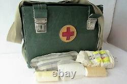 Vintage Russian Soviet USSR Military Medic FIRST AID KIT bag
