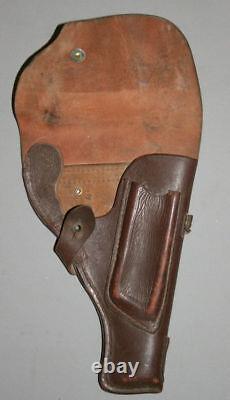 Vintage Russian Ussr Military Brown Leather Gun Walter Ppk Makarov Holster