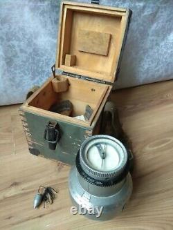 Vintage Soviet Compass Goniometer Surveying Angle Meter Russian Protractor USSR