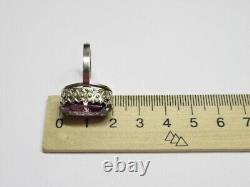 Vintage Soviet Ring Russian Sterling Silver 875 Women's Jewelry USSR Size 8.5