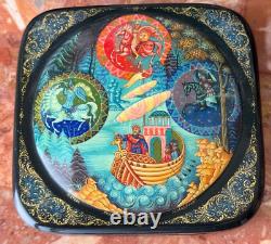 Vintage USSR Russian Lacquer Box The Tale of Tsar Saltan