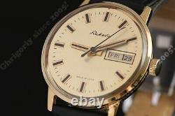 Wrist watch RAKETA Double calendar cal. 2628 Vintage classic style Russian USSR