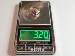 Bague en argent sterling soviétique russe vintage 875 avec alexandrite, bijoux pour femmes taille 7.75