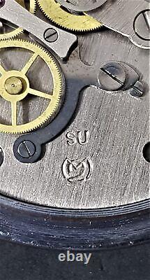 Chronomètre mécanique SLAVA de collection de l'URSS, de l'époque soviétique, en boîte