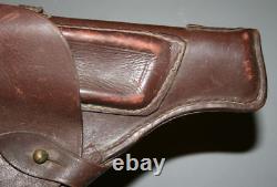 Étui en cuir brun vintage pour pistolet Walter Ppk Makarov de l'armée russe de l'URSS