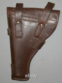 Holster en cuir brun militaire vintage de l'URSS russe pour pistolet Walter Ppk Makarov