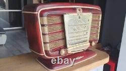 Légende Radio à lampes vintage russe soviétique de l'URSS -54 Zvezda-54 Étoile Rouge Rare
