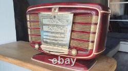Légende Radio à lampes vintage russe soviétique de l'URSS -54 Zvezda-54 Étoile Rouge Rare