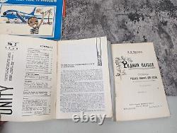 Lot de documents en russe vintage de la guerre froide URSS Livres de propagande soviétiques Pamphlets soviétiques