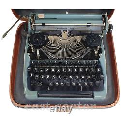 Machine à écrire militaire russe cyrillique vintage avec étui rigide de l'armée soviétique de la guerre froide