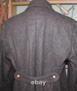 Manteau d'uniforme militaire russe de surplus de l'URSS vintage, style vintage, en laine, taille 50-4 L.