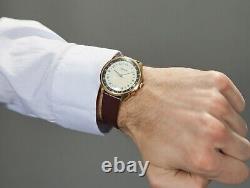 Montre-bracelet Raketa Vintage pour hommes, montre russe antique unisexe blanc URSS soviétique n59