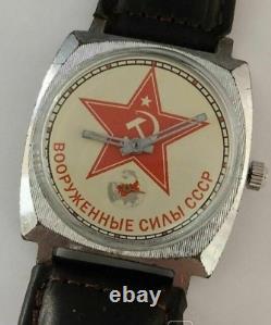 Montre mécanique vintage Pobeda pour hommes, poignet russe de l'URSS soviétique, marteau et faucille étoilés