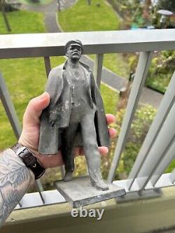 RARE statue figurine en métal de LENINE vintage, soviétique russe, URSS CCCP