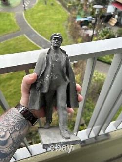 RARE statue figurine en métal de LENINE vintage, soviétique russe, URSS CCCP