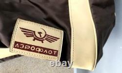 Sac à main vintage Aeroflot 1984 avec logo de l'URSS russe soviétique